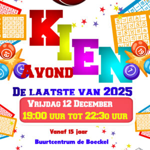 Kienavond 12 december