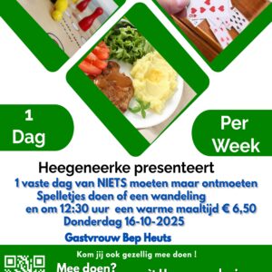Dag van ontmoeten - Warme Maaltijd 16 oktober