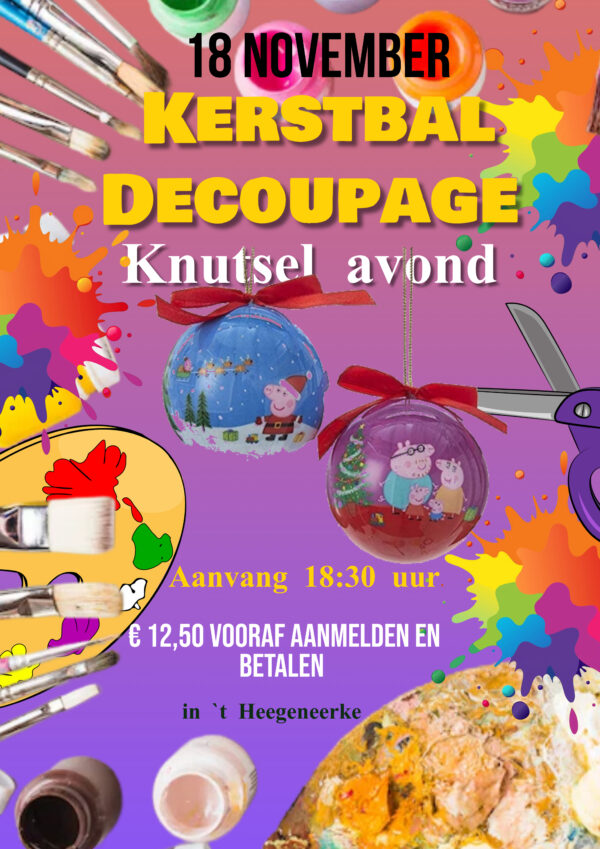 Kerst decoupage