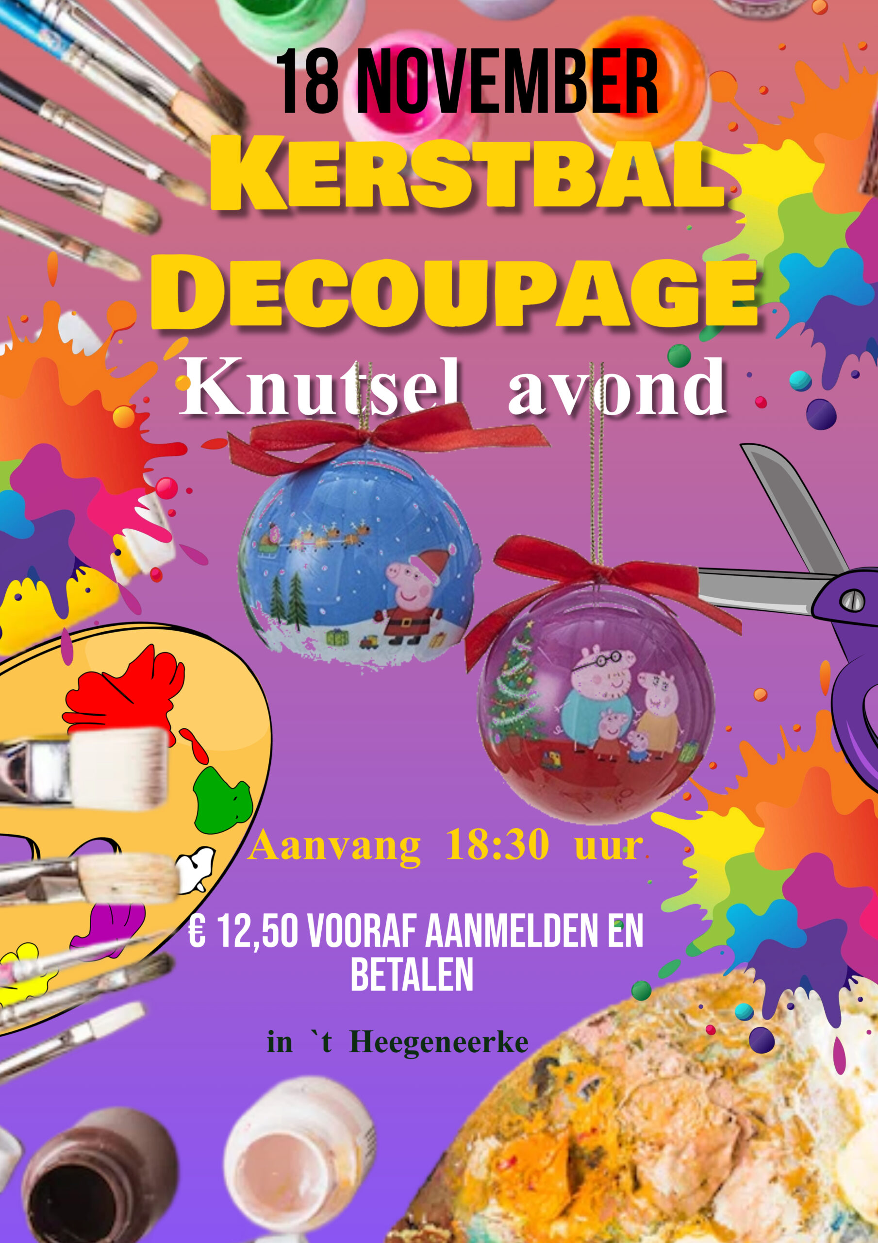 Kerst decoupage