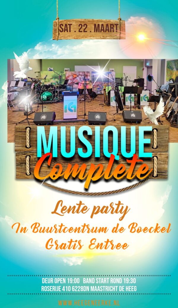 Lente party met Musique Complète