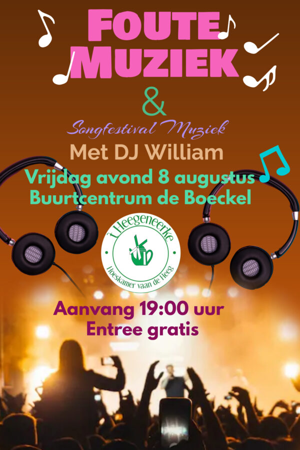 Foute muziek avond