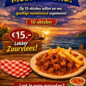 Zuurvlees ipv mosselen in `t Heegeneerke