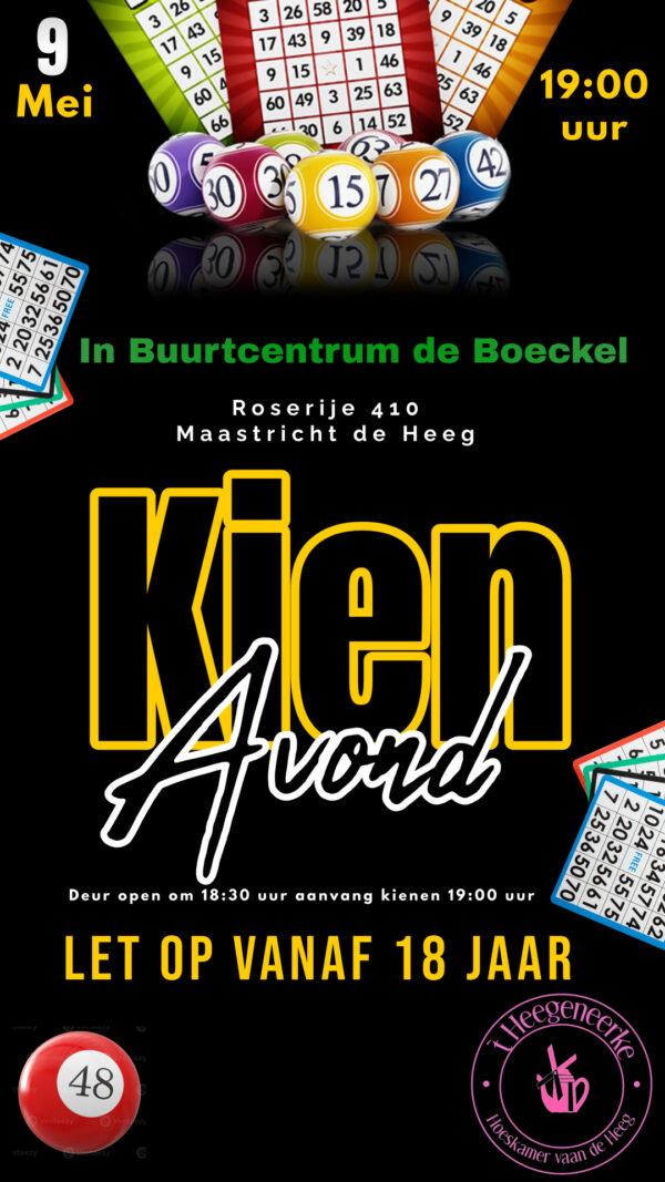 9Mei kien avond Heegeneerke