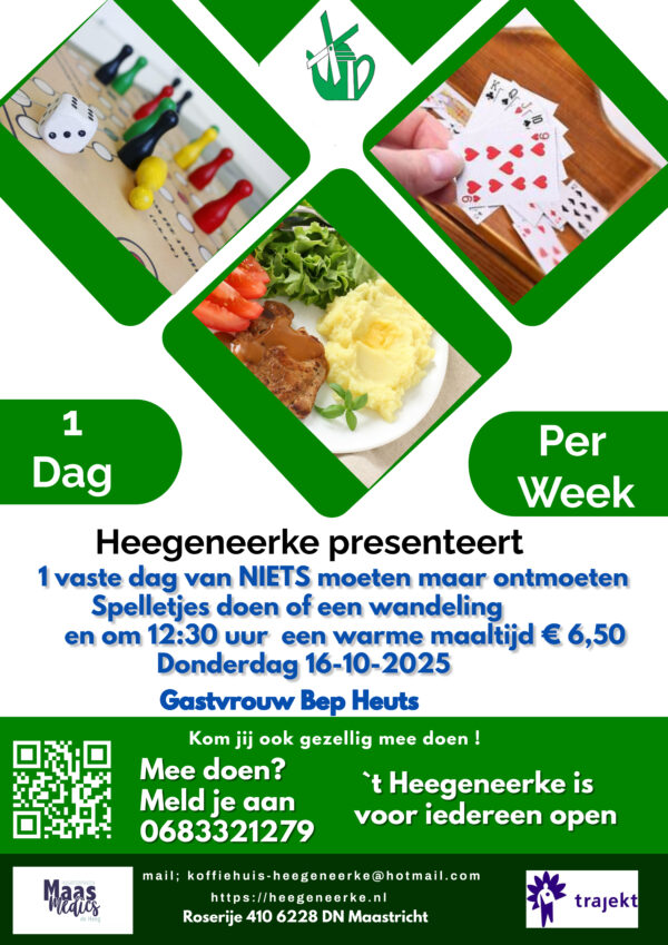 Dag van niets moeten maar ONTMOETEN